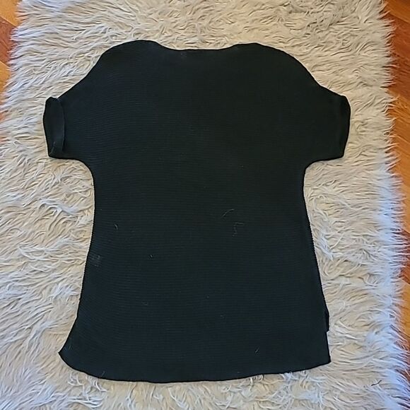 J‎ jill womens black knit linen short sleeve sweater size xs petite - Picture 6 of 6